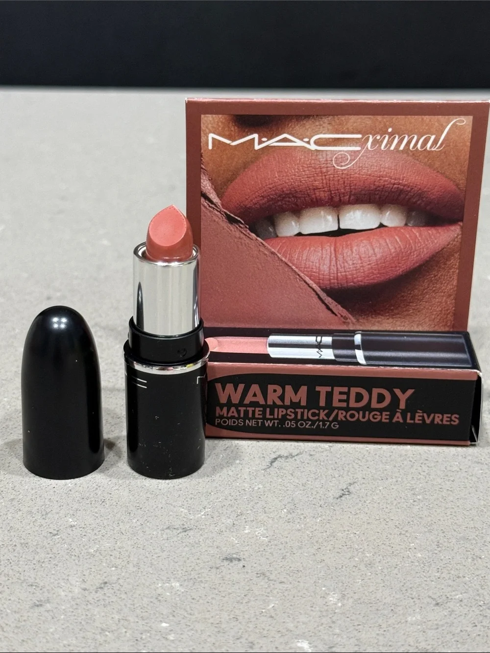 MAC Cosmetics Warm Teddy Matte Lipstick Mini, new